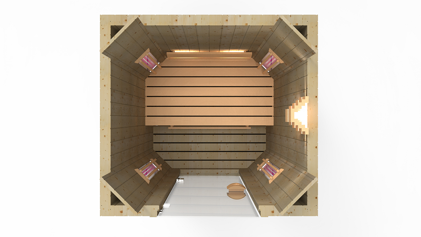 130x120 - Cabine Infrarouge Direct Heat Standard