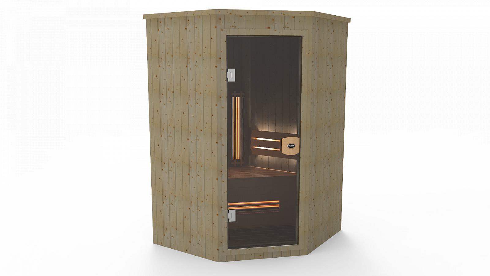 Angle 130x130 - Cabine Infrarouge Direct Heat Standard