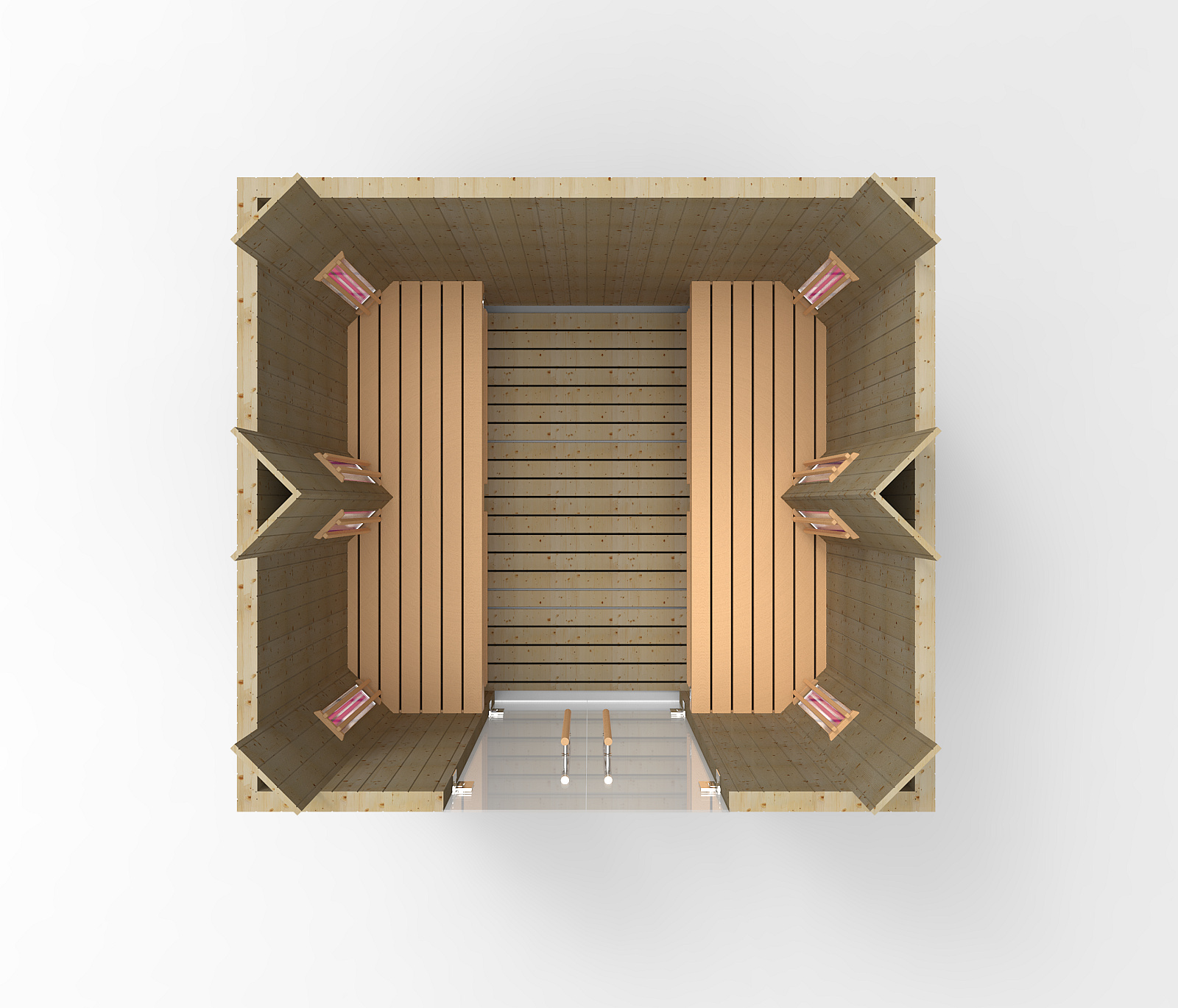 PMR 220X200 - Cabine Infrarouge Direct Heat Standard